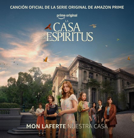 Mon Laferte in visual artwork for “Nuestra Casa” during her Femme Fatale era