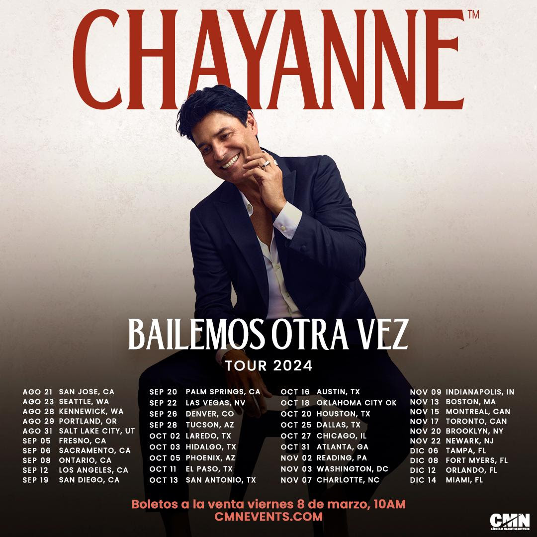 After five years CHAYANNE returns to the stage with his “BAILEMOS OTRA