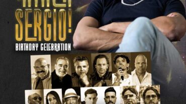 Festival ¡Ataca Sergio! lineup graphic featuring Sergio George and salsa all-stars