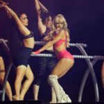 Bad Gyal performing at Palau Sant Jordi Barcelona Más Cara Tour