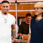 Elvis Crespo and Michael Flores in the “Abeja Blanca 2.0” music video filmed in Puerto Rico and Santo Domingo