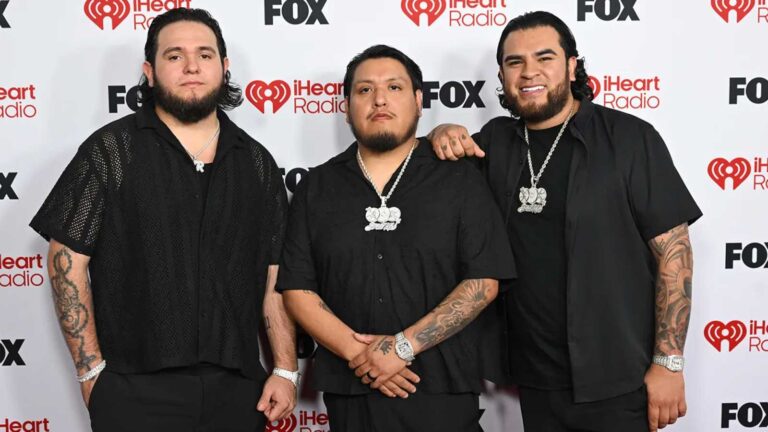 Promotional image for Fuerza Regida’s 111XPANTIA era following its iHeartRadio Music Award win