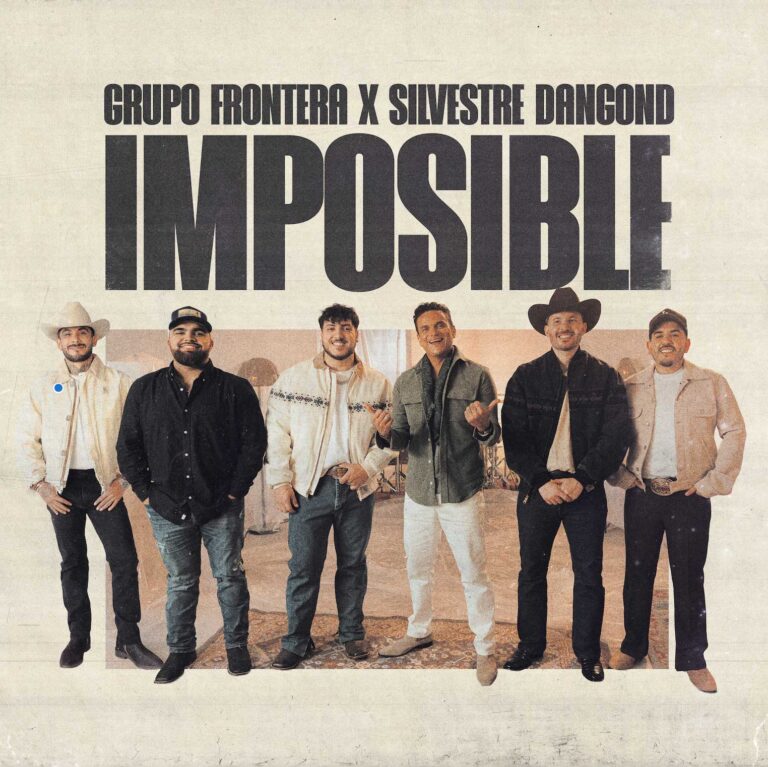 Promotional artwork for Grupo Frontera and Silvestre Dangond’s 2026 single “Imposible”