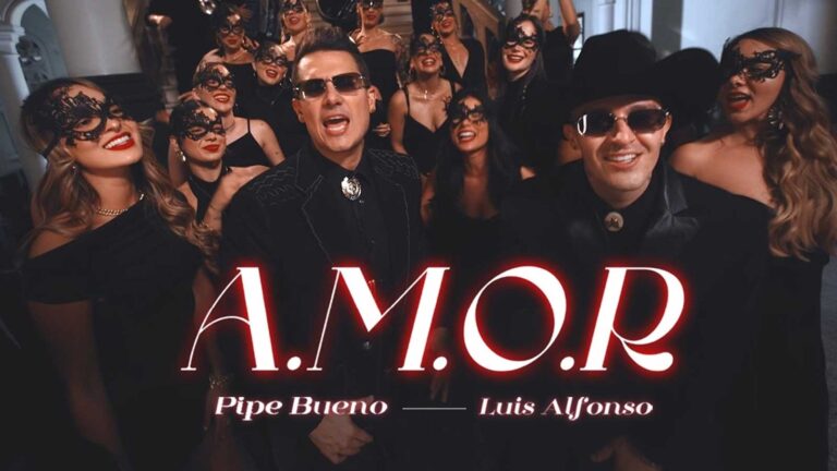 Pipe Bueno and Luis Alfonso promoting their single “A.M.O.R”