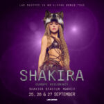 Shakira announcing her 2026 Madrid residency for Las Mujeres Ya No Lloran World Tour
