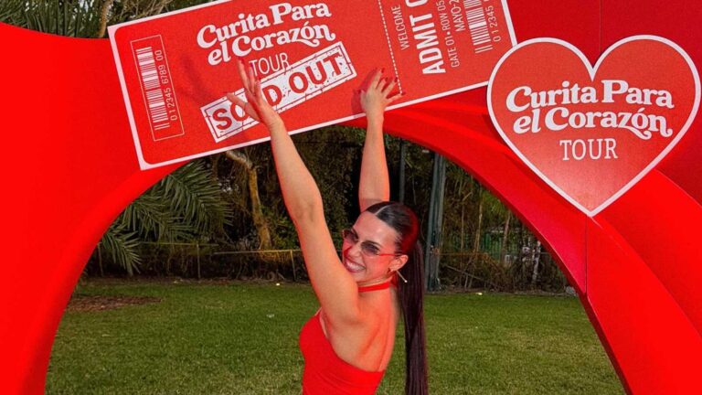 Zhamira promoting her sold-out Curita Para el Corazón Tour dates across the U.S. and Latin America