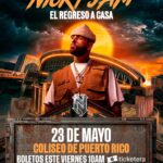 Nicky Jam El Regreso A Casa concert poster Coliseo de Puerto Rico May 23