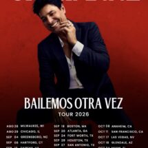 Chayanne Bailemos Otra Vez Tour 2026 official poster with U.S. dates
