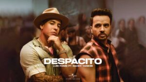 Luis Fonsi and Daddy Yankee celebrating Despacito reaching 9 billion YouTube views