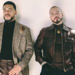 J Balvin and Ryan Castro in cinematic promotional visuals for their joint album Omerta
