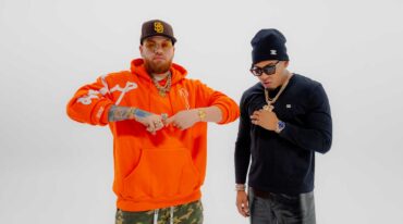 Miky Woodz and Myke Towers during the rollout of their 2026 collaboration “DFWE”