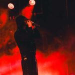 Puerto Rican artist ROA during his 2026 Latin America tour launch show