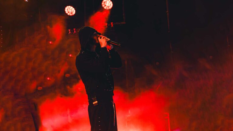 Puerto Rican artist ROA during his 2026 Latin America tour launch show