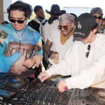 Rauw Alejandro and RØZ live at Coachella Weekend 1 pop-up performance