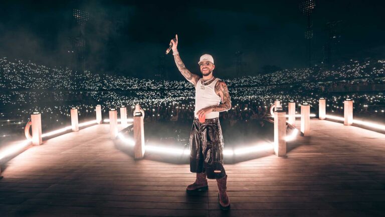Ryan Castro performing at sold-out Estadio Atanasio Girardot in Medellín