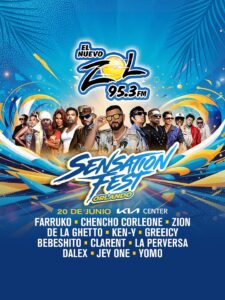 Sensation Fest Orlando 2026 lineup featuring Farruko Chencho Corleone Zion at Kia Center