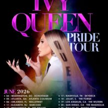 Ivy Queen My Queen Pride Tour 2026 official poster with tour dates
