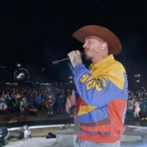 J Balvin performing live during Karol G Coachella 2026 set
