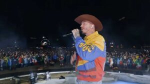 J Balvin performing live during Karol G Coachella 2026 set