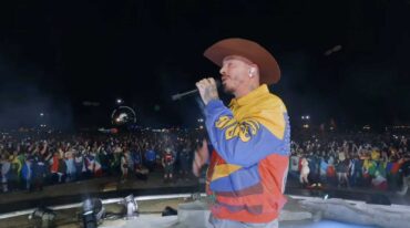 J Balvin performing live during Karol G Coachella 2026 set