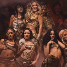 Karol G performing during her historic Coachella 2026 headlining set