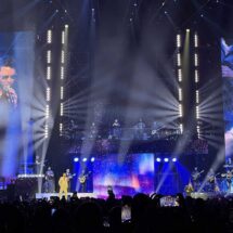 Romeo Santos and Prince Royce performing live on stage in Orlando during bachata concert