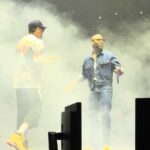 Jhayco made a surprise appearance at Madison Square Garden, joining Peso Pluma and Tito Double P on stage during their Dinastía Tour stop in New York City.