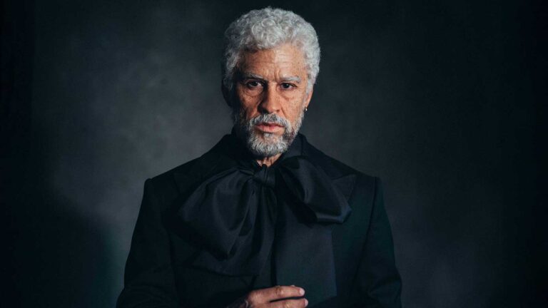 Bad Bunny wears prosthetic aging makeup and a black suit at the 2026 Met Gala.