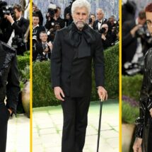 Latino artists including Bad Bunny, Rauw Alejandro, and Maluma at the 2026 Met Gala red carpet