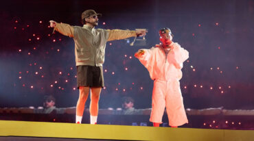 Myke Towers joins Bad Bunny on stage in Madrid during DeBÍ TiRAR MáS FOToS World Tour