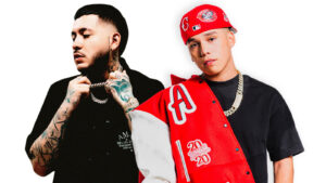 Sky Rompiendo, Kris R and Jere Klein promoting their new reggaeton single CX5