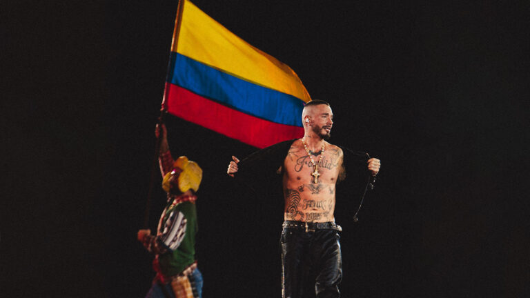J Balvin performing during the Ciudad Primavera tour in Colombia before FIFA World Cup 2026 appearance