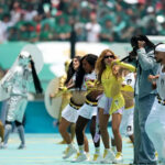 Shakira performing Dai Dai during the 2026 FIFA World Cup opening ceremony in Mexico City