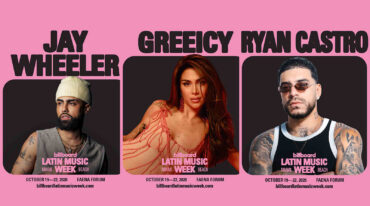 Billboard Latin Music Week 2026 official promotional artwork announcing first speakers.