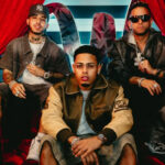 Myke Towers celebrating as "5 Estrellas" reaches No. 1 on Billboard Latin Airplay.