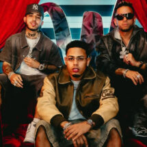 Myke Towers celebrating as "5 Estrellas" reaches No. 1 on Billboard Latin Airplay.