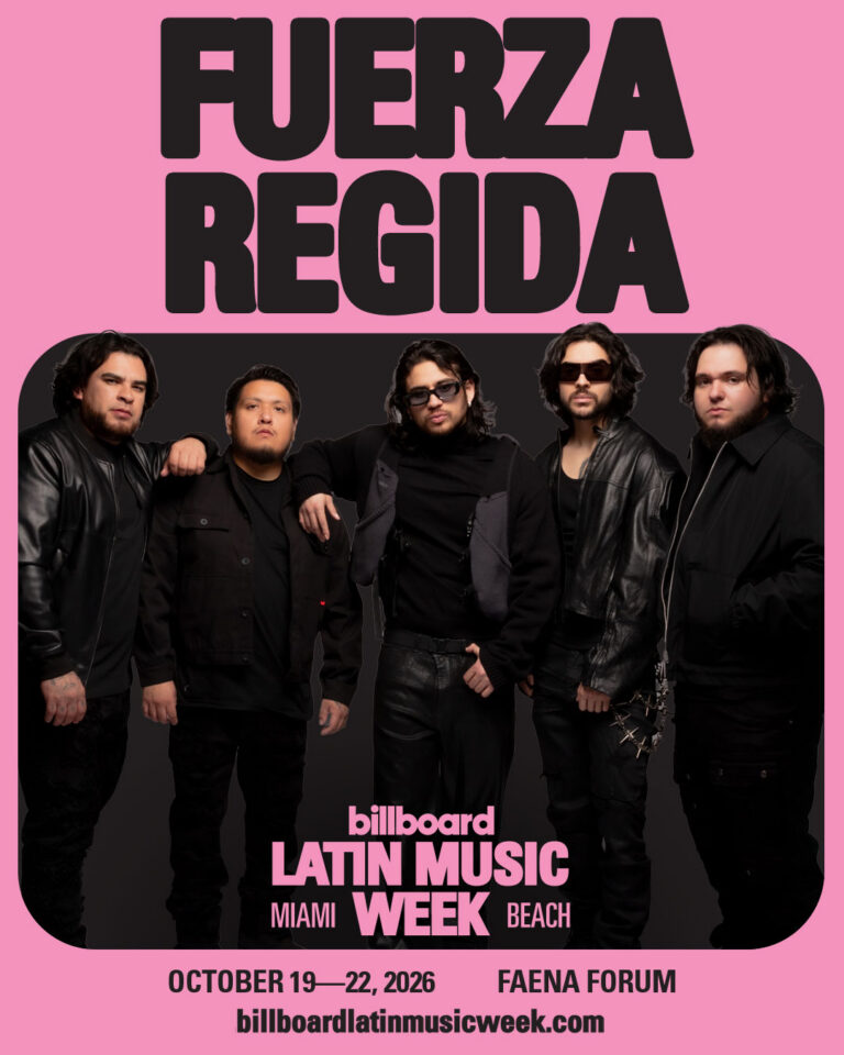 Fuerza Regida announced for Billboard Latin Music Week 2026 in Miami Beach