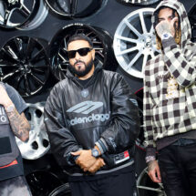 YOVNGCHIMI, DJ Khaled and Dei V together for the HVRACAN music video in New York City