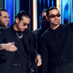 Fuerza Regida celebrates its eight wins and Billboard Vanguard Award at the 2026 Billboard Latin Music Awards in Miami.