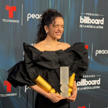 Rosalía attends the 2026 Billboard Latin Music Awards in Miami, where she received the Billboard Hall of Fame Award.